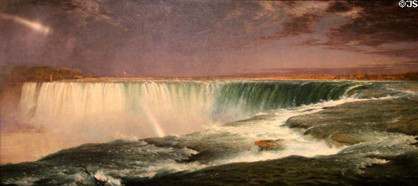 Niagara landscape painting (1857) by Frederic Edwin Church at Corcoran Gallery of Art. Washington, DC.