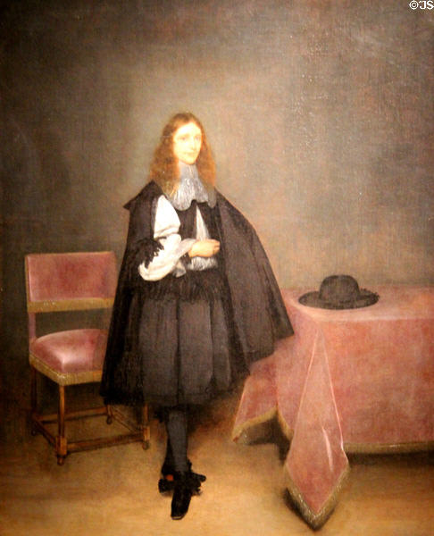 Gerhard van Suchtelen portrait (c1666) by Gerard ter Borch at Corcoran Gallery of Art. Washington, DC.