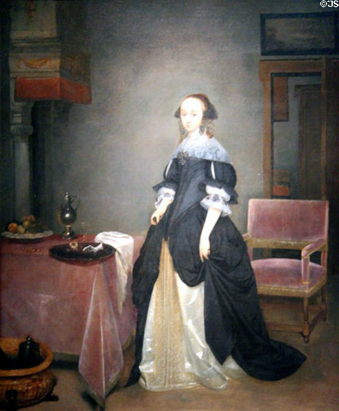Maria van Suchtelen portrait (c1666) by s at Corcoran Gallery of Art. Washington, DC.