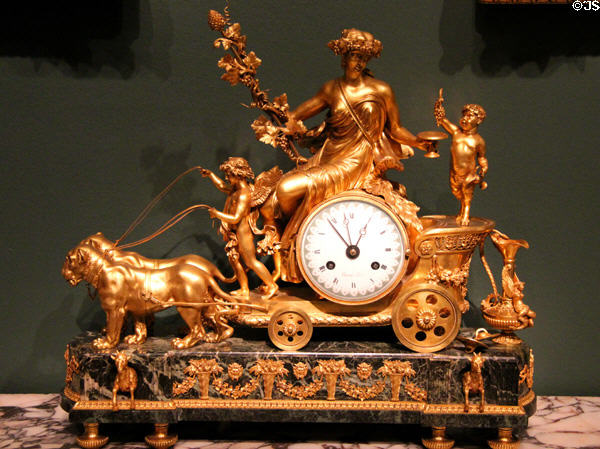 Chariot of the Harvest clock (c1800) from France at Corcoran Gallery of Art. Washington, DC.