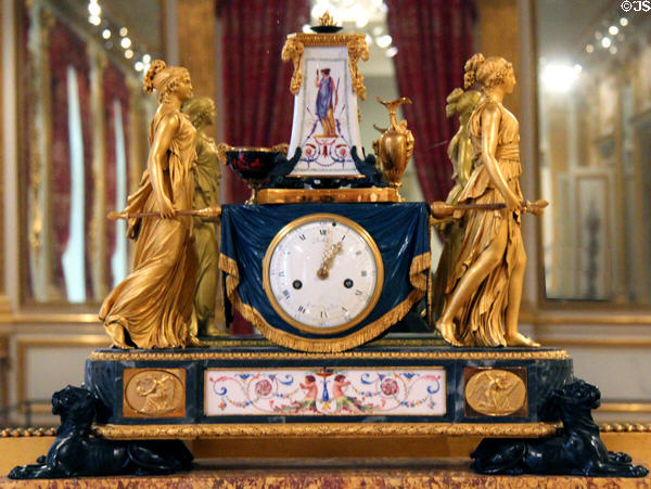 Vestals Carrying the Sacred Fire clock (1789) by Pierre-Philippe Thomire of France at Corcoran Gallery of Art. Washington, DC.