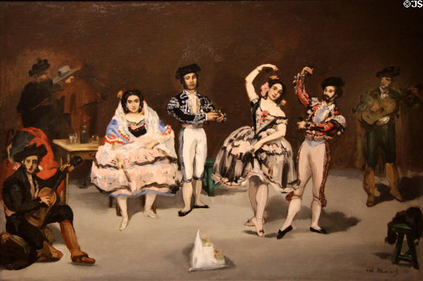 Spanish Ballet painting (1862) by Édouard Manet at The Phillips Collection. Washington, DC.