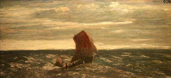 Homeward Bound painting (1893-4) by Albert Pinkham Ryder at The Phillips Collection. Washington, DC.
