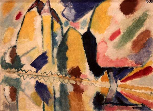 Autumn II painting (1912) by Wassily Kandinsky at The Phillips Collection. Washington, DC.