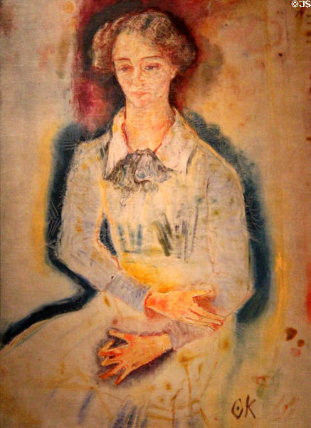 Portrait of Lotte Franzos (1909) by Oscar Kokoschka at The Phillips Collection. Washington, DC.