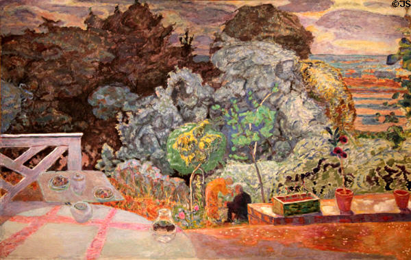 The Terrace painting (1918) by Pierre Bonnard at The Phillips Collection. Washington, DC.