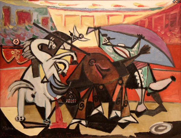 Bullfight painting (1934) by Pablo Picasso at The Phillips Collection. Washington, DC.