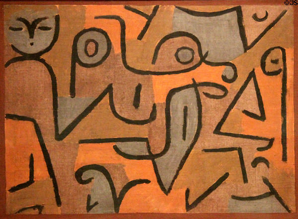 Young Moe painting (1938) by Paul Klee at The Phillips Collection. Washington, DC.