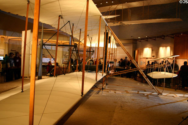 Wright Brothers' plane in Air & Space Museum. Washington, DC.