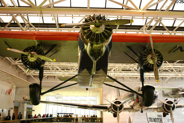 Ford 5-AT Tri-Motor "Tin Goose" passenger plane (1926) in Air & Space Museum. Washington, DC.