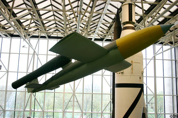 German V-1 rockets or buzz bombs (1944) were launched against UK in Air & Space Museum. Washington, DC.