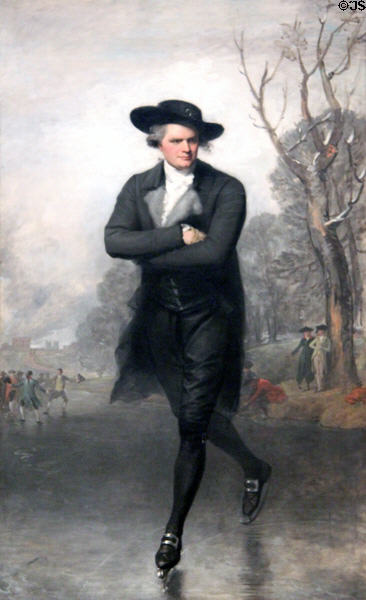 The Skater (Portrait of William Grant) (1782) by Gilbert Stuart at National Gallery of Art. Washington, DC.