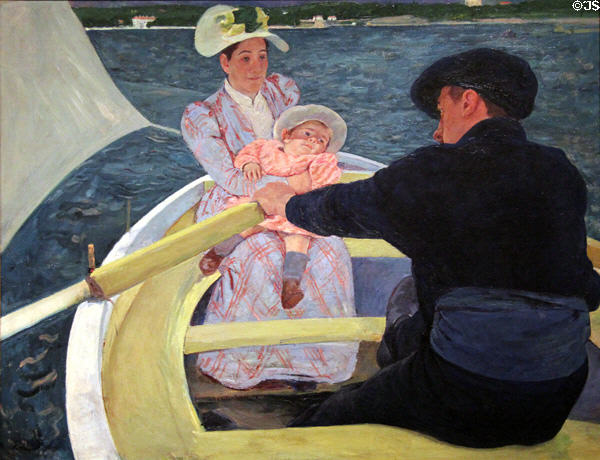 Boating Party painting (1893-4) by Mary Cassatt at National Gallery of Art. Washington, DC.