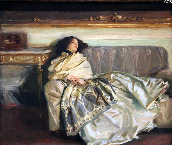 Repose painting (1911) by John Singer Sargent at National Gallery of Art. Washington, DC.