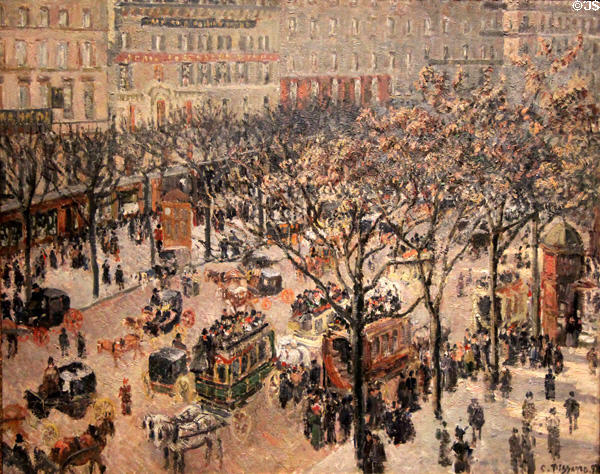 Blvd. des Italiens, Morning, Sunlight painting (1897) by Camille Pissarro at National Gallery of Art. Washington, DC.
