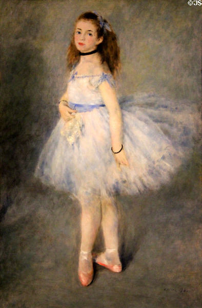 The Dancer painting (1874) by Auguste Renoir at National Gallery of Art. Washington, DC.
