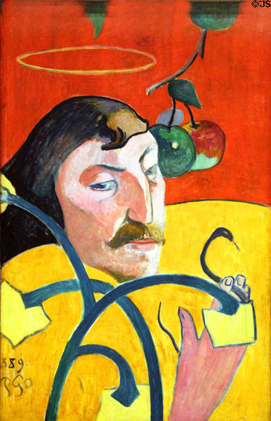 Self-portrait (1889) by Paul Gauguin at National Gallery of Art. Washington, DC.