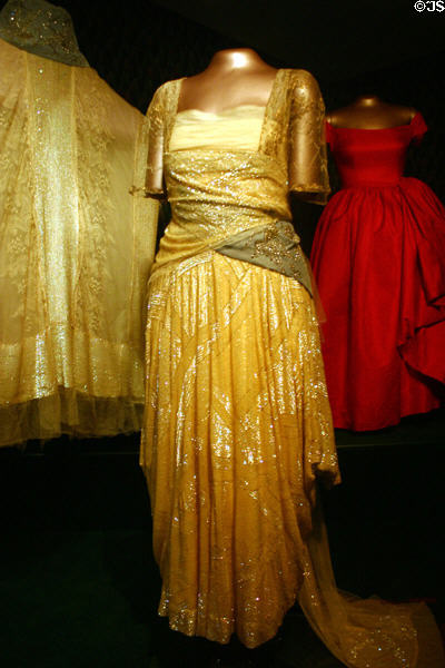 Sequined flapper-style dress worn by First Lady Florence King Harding (1921-3) in American History Museum. Washington, DC.