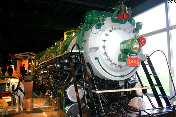 Ps-4 class steam locomotive (1926-51) which pulled F.D. Roosevelt's funeral train in American History Museum. Washington, DC.