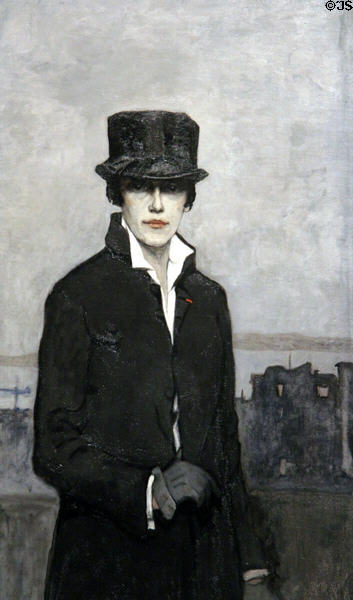 Romaine Brooks self portrait (1923) at Renwick Gallery. Washington, DC.