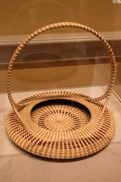 Sweetgrass basket (1999) by Mary Jackson of Charleston, SC at Renwick Gallery. Washington, DC.