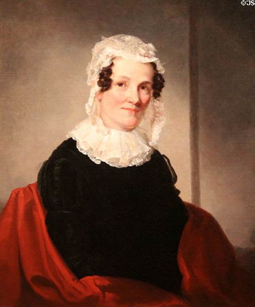 Portrait of Lydia Coit Terry (Mrs. Eliphalet Terry) (c1824) by Samuel F.B. Morse at National Gallery of Art. Washington, DC.