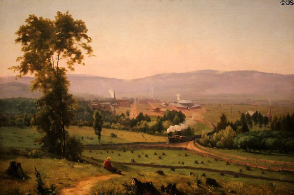 Lackawanna Valley painting (1855) by George Inness at National Gallery of Art. Washington, DC.