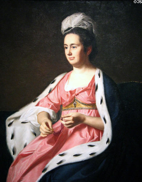 Abigail Smith Babcock portrait (c1774) by John Singleton Copley at National Gallery of Art. Washington, DC.