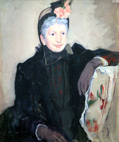 Portrait of an Elderly Lady (c1887) by Mary Cassatt at National Gallery of Art. Washington, DC.