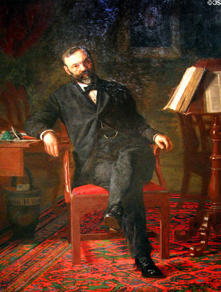 Dr. John H. Brinton portrait (1876) by Thomas Eakins at National Gallery of Art. Washington, DC.