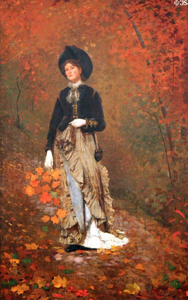 Autumn painting (1877) by Winslow Homer at National Gallery of Art. Washington, DC.