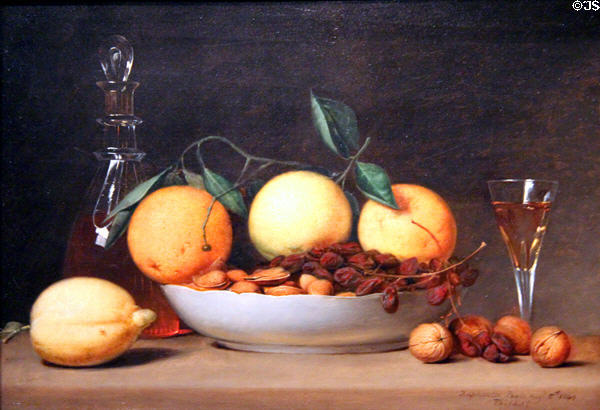 Dessert painting (1814) by Raphaelle Peale at National Gallery of Art. Washington, DC.