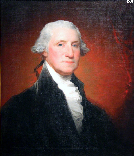 George Washington portrait (1795) by Gilbert Stuart at National Gallery of Art. Washington, DC.