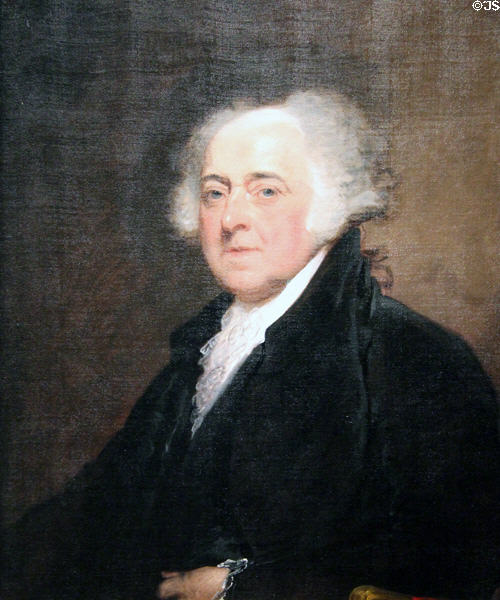 John Adams portrait (c1800-15) by Gilbert Stuart at National Gallery of Art. Washington, DC.