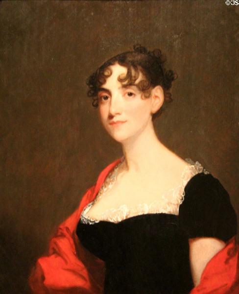 Ann Calvert Stuart Robinson (Mrs. William Robinson) portrait (c1804) by Gilbert Stuart at National Gallery of Art. Washington, DC.