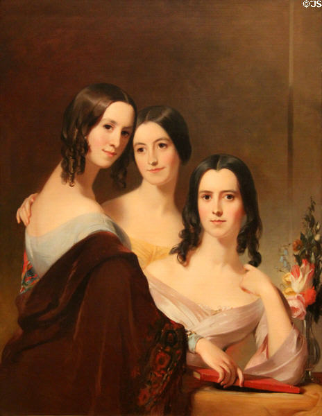 Coleman Sisters portrait (1844) by Thomas Sully at National Gallery of Art. Washington, DC.