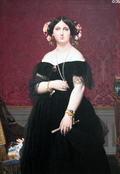 Madame Moitessier portrait (1851) by Jean-Auguste-Dominique Ingres at National Gallery of Art. Washington, DC.