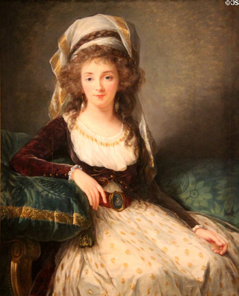 Madame d'Aguesseau de Fresnes portrait (1789) by Élisabeth-Louise Vigée Le Brun at National Gallery of Art. Washington, DC.