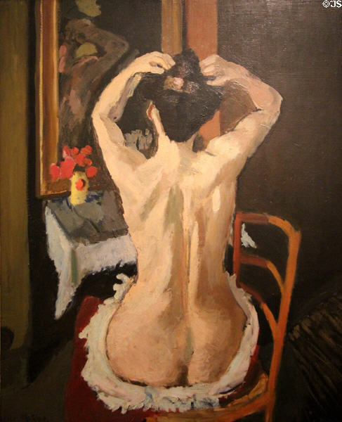 La Coiffure painting (1901) by Henri Matisse at National Gallery of Art. Washington, DC.