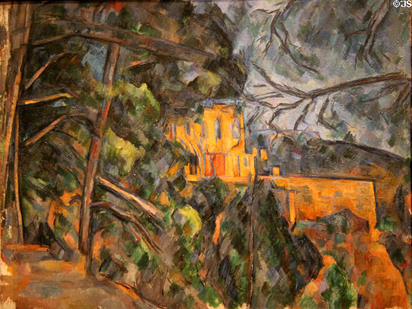 Château Noir painting (1900-4) by Paul Cézanne at National Gallery of Art. Washington, DC.
