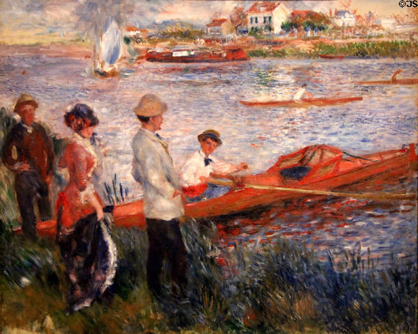 Oarsmen at Chatou painting (1879) by Auguste Renoir at National Gallery of Art. Washington, DC.