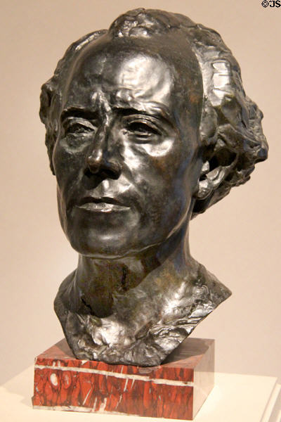 Bust of Gustav Mahler (1909) by Auguste Rodin at National Gallery of Art. Washington, DC.