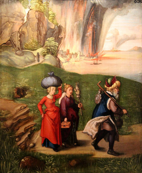 Lot & His Daughters painting (c1496-9) by Albrecht Dürer at National Gallery of Art. Washington, DC.