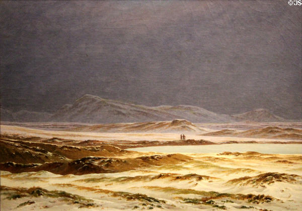 Northern Landscape, Spring painting (c1825) by Caspar David Friedrich at National Gallery of Art. Washington, DC.