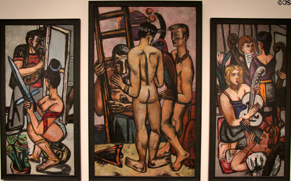 The Argonauts painting (1949-50) by Max Beckmann at National Gallery of Art. Washington, DC.