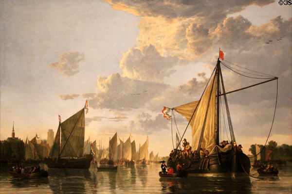 The Maas at Dordrecht painting (c1660) by Aelbert Cuyp at National Gallery of Art. Washington, DC.