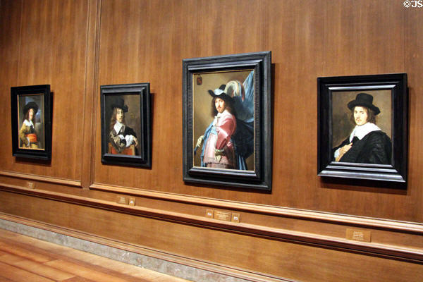 Gallery of Frans Hals paintings at National Gallery of Art. Washington, DC.