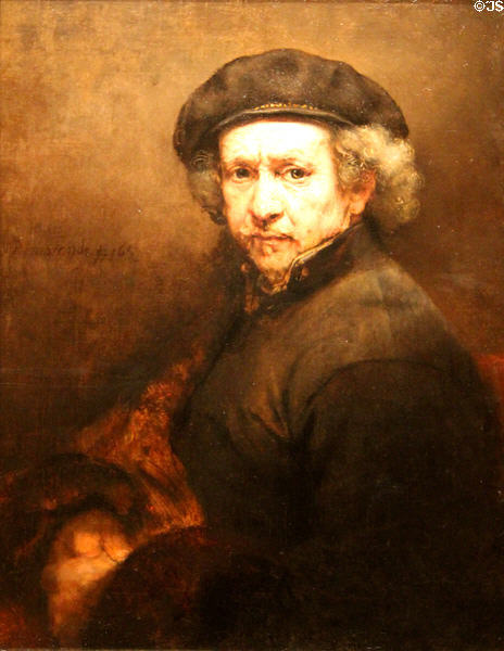 Self-portrait (1659) by Rembrandt van Rijn at National Gallery of Art. Washington, DC.