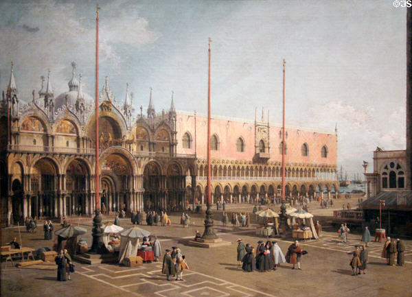St Mark's Square, Venice painting (1742-4) by Canaletto at National Gallery of Art. Washington, DC.