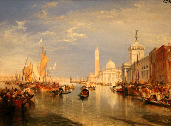 Venice: The Dogana & San Giorgio Maggiore painting (1834) by Joseph Mallord William Turner at National Gallery of Art. Washington, DC.